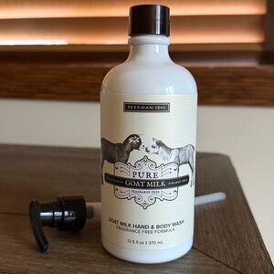 Beekman 1802 New Pure Goat Milk Hand & Body Wash 12.5 Ozs Fragrance Fee
